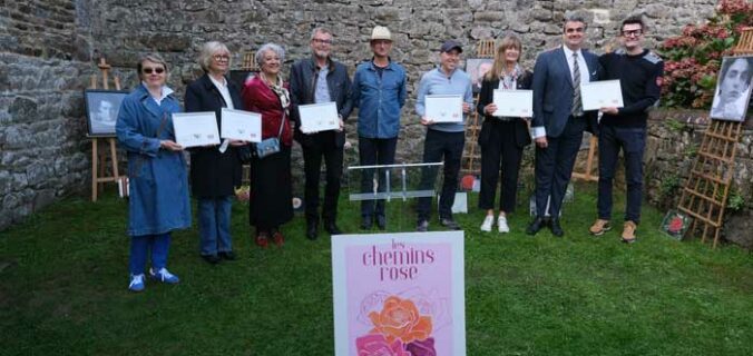 inauguration de la roseraie du Château de Chantore dans la Manche