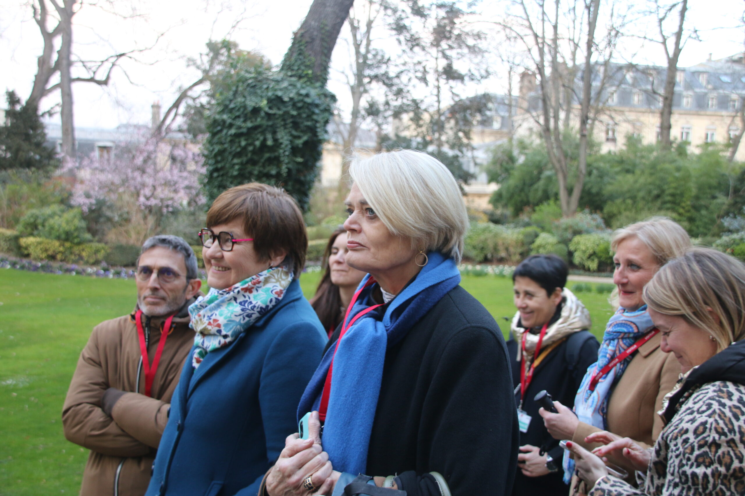 Jardins du ministère de l'Agriculture. Les membres bienfaiteurs ont été conviés à une visite privée.