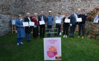 inauguration de la roseraie du Château de Chantore dans la Manche