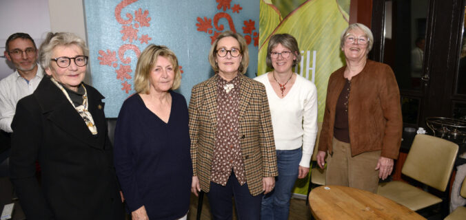 De gauche à droite, les candidates au prix de la Bonne Nouvelle : Laure Gry, Marianne Niermans, Isabelle Vauconsant et Fabienne Jarry.