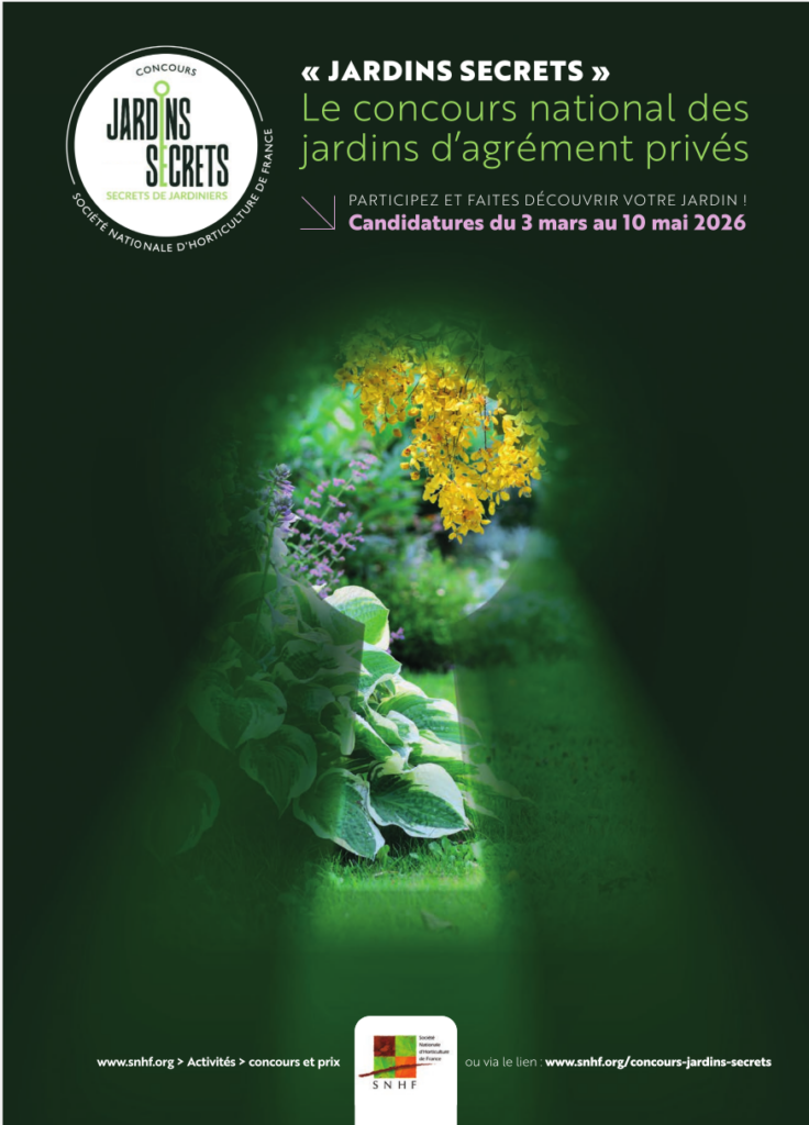 Concours Jardins secrets - affiche 2026